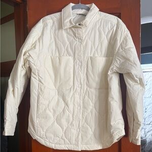 Alpine Design Women's Cream Quilted Puffer Jacket